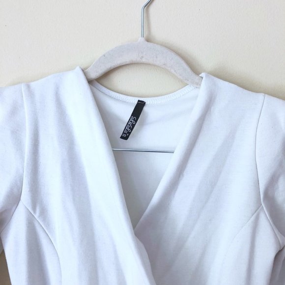 Lulu's White Fitted Mini Dress - Picture 4 of 5